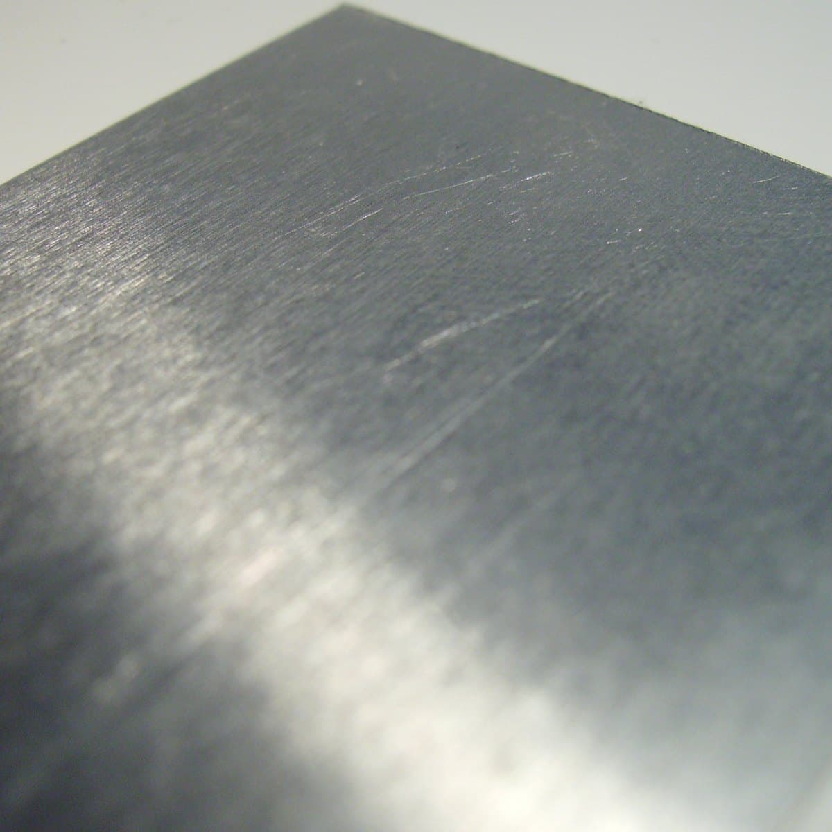 Hairline stainless steel surface finish