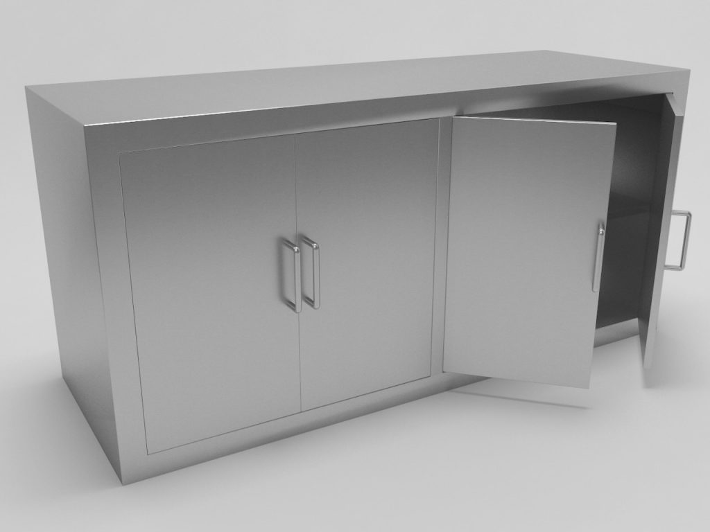 Wall Cabinet with flap doors - Moon Steel Fabricators